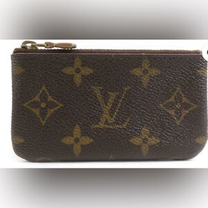 Louis Vuitton Brown and Gold Monogram coin Pouch